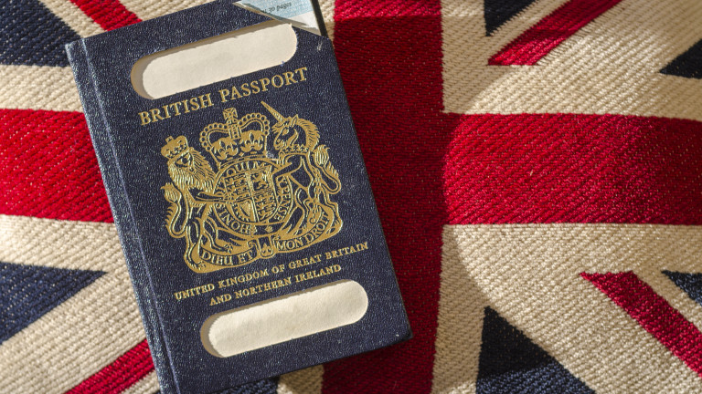 London, England December 28, 2018:expired British Passport With Blue Cover 28 Dec 2017